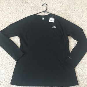 North Face Long Sleeve Black Tee